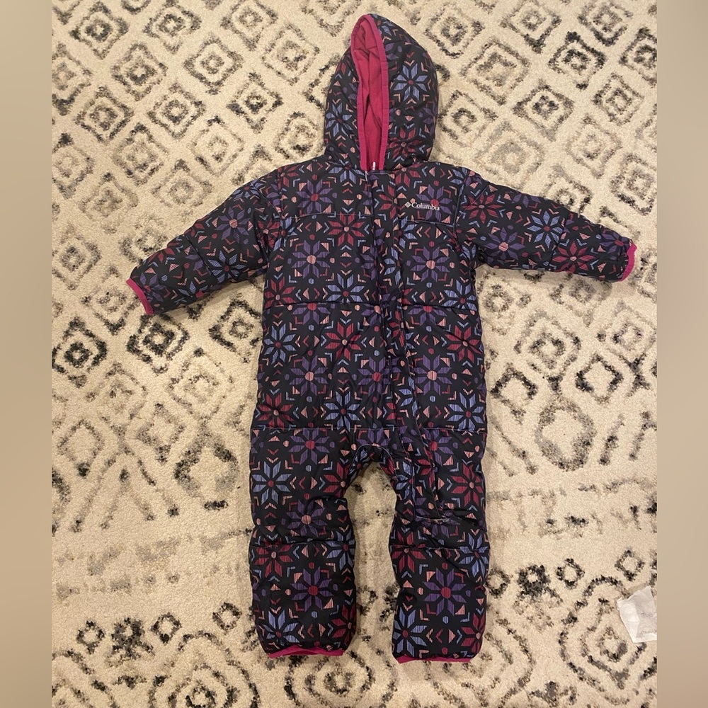 Columbia Kids' Geometric Footie - Black and Purple